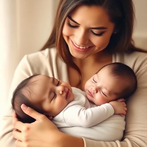 Sofía M. con su bebé